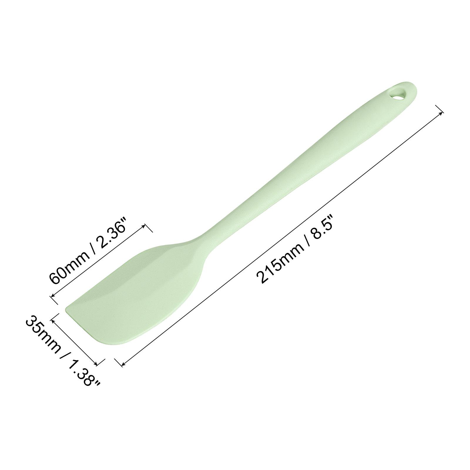 

Silicone Spatula Spoon 8.5 Heat-resistant Scraper for Baking Cooking Mixing White Cyan