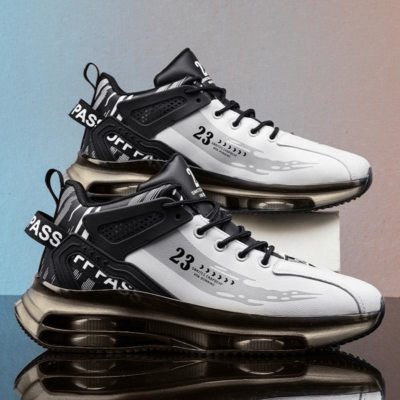 High-Top Men's Running Shoes - Youth and Casual Dad Sneakers for Spring