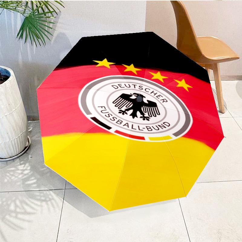 German Football Emblem Printed Automatic Umbrella, 8-Frame for Travel, camping, Casual Umbrella, Essential Gift for for family and friends