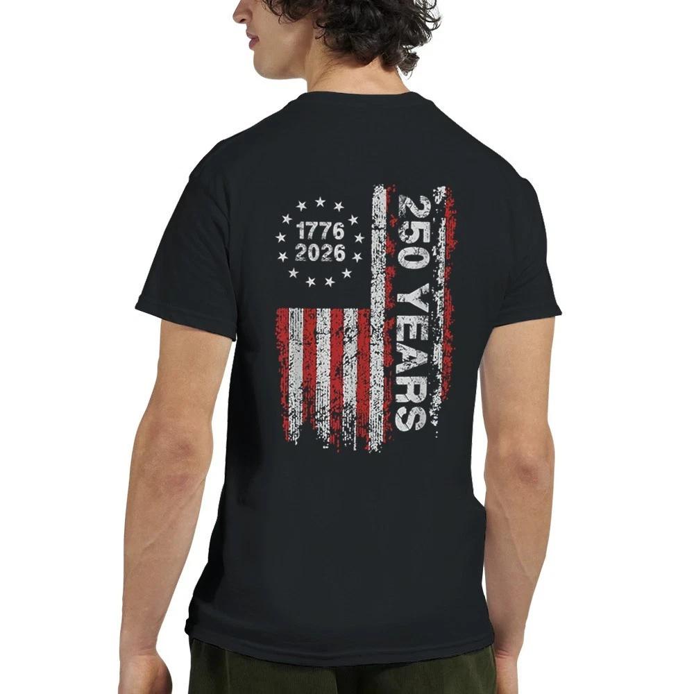 America 250 Years Back Print T-Shirt