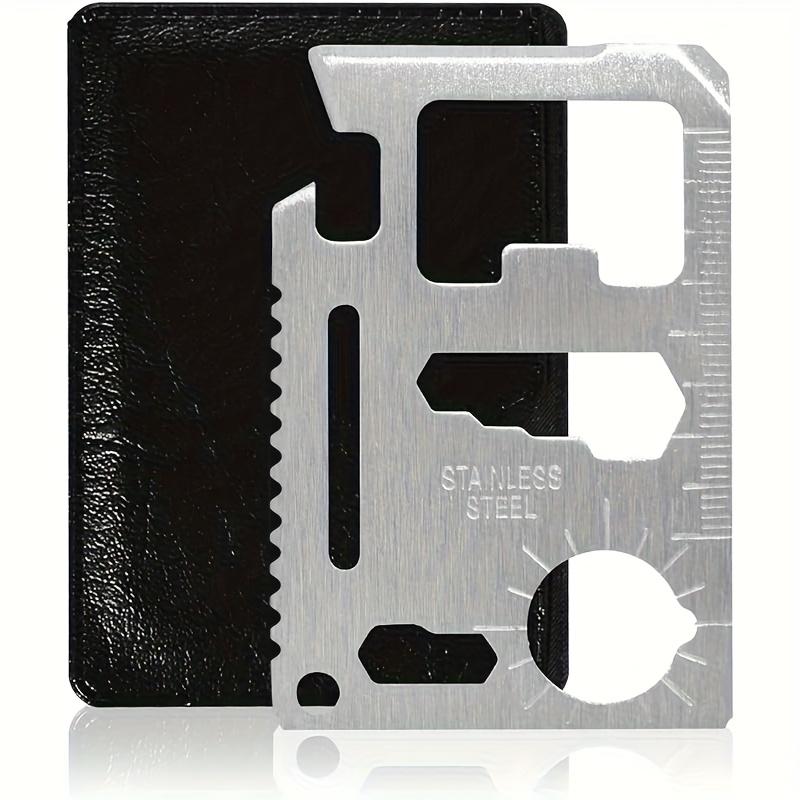 11-In-1 Wallet Multitool Card Heavy Duty Stainless Steel EDC Survival Pocket Tool Bottle Opener Gear For Men Gifts 4