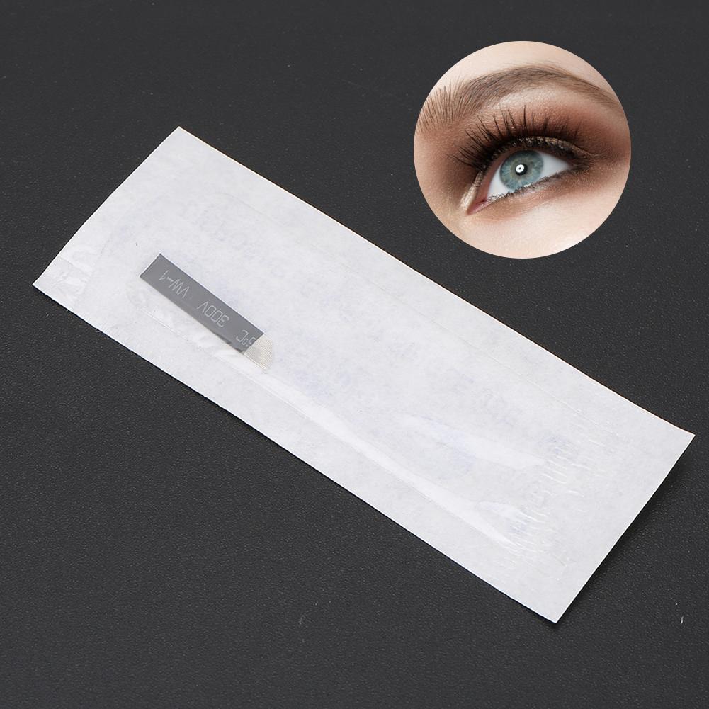 50 Stück Augenbrauen Microblading Nadeln Klinge Fein Tätowieren Permanent Make-up Klingen 0,18 mm(21-polig