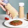 Macinapepe Macina Sale in Legno con Meccanismi Ceramici per Cucina, Conservazione Spezie e Macinatura Condimenti, Bottiglia
