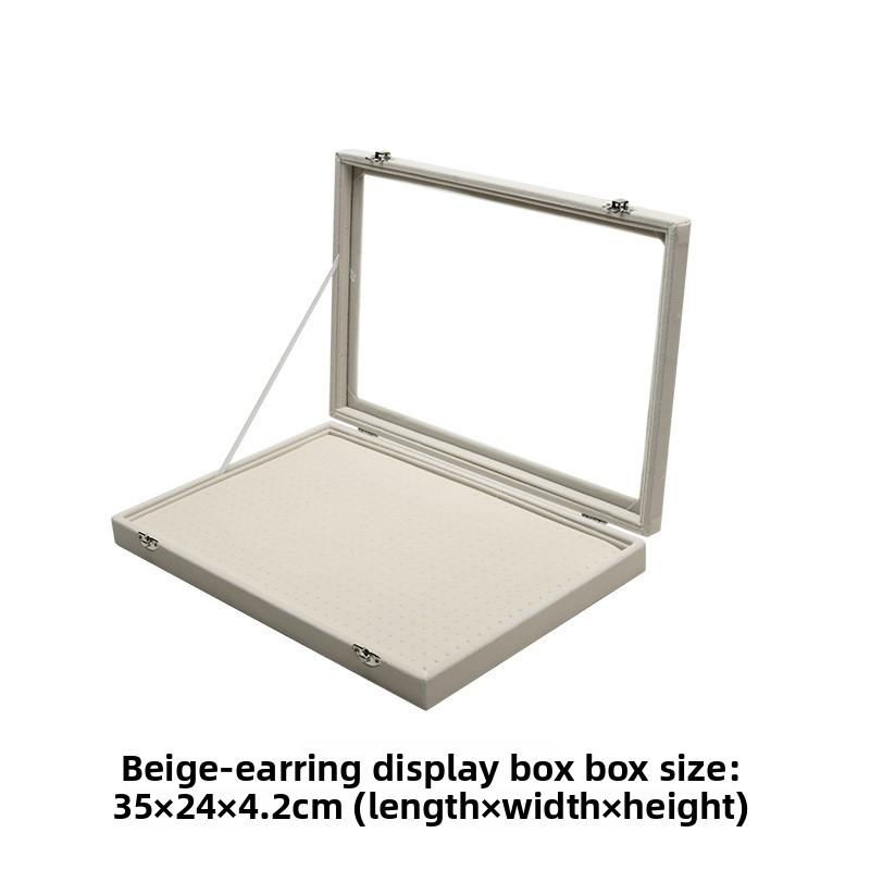 Flannel Stud Earrings Storage Box Large Capacity 600 Holes Jewelry Tray Earrings Display Plate Jewelry Display Props