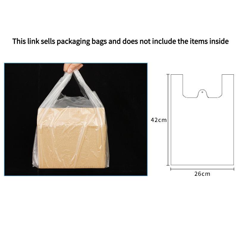 Environmentally Friendly PE White Plastic Bag Food Grade Fruit Bags Convenient Food Grade Disposable Packaging Bag for Household and Commercial Use