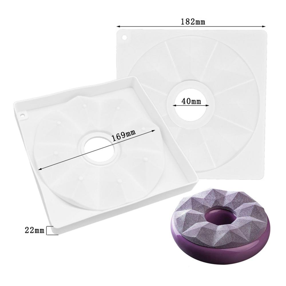 1PC Cake Mousse Dessert Silicone Mold Pastry Cake Heart Mousse Baking Household Mold Disk
