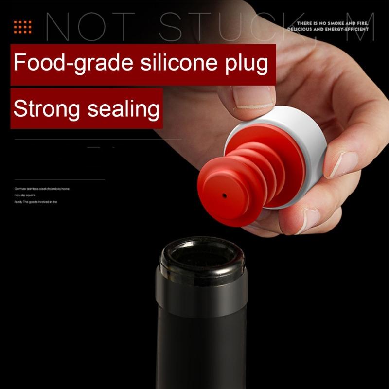 Wine Saver Pump Set Vacuum Pump Wine Bottle Stopper Wine Preserver Vacuum Saver Pump Wine Stoppers Party Bar Accessories