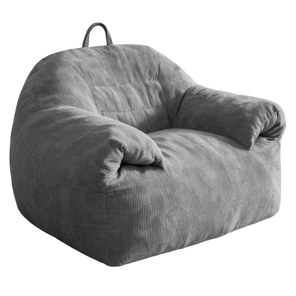 Oversized Cloud-Like Bean Bag Chair with Integrated Top Handle for Effortless Mobility and Cozy Living Space Integration