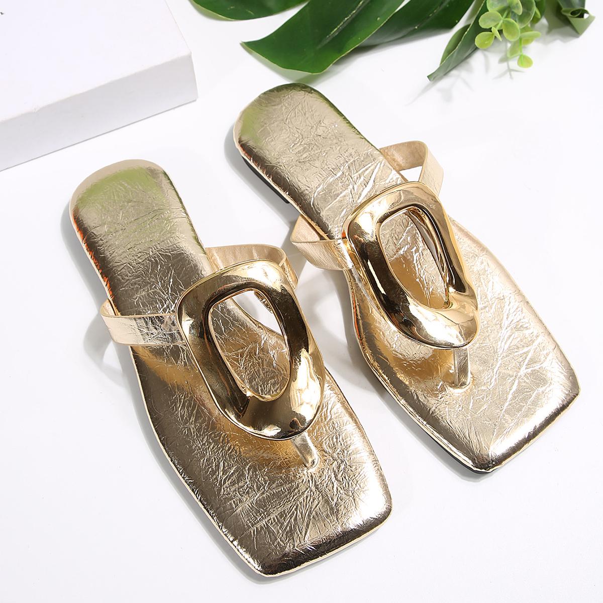 Summer Women s Slippers Open Toe Outdoor Daily Sandals Women s Flat Large Size Women s Shoes Pantuflas De 35