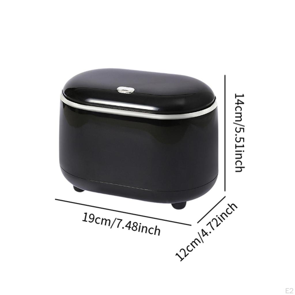 Desktop Trash Can Waste Bin Reusable Nonslip Rubbish Garbage Basket for Office