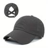 Summer Quick Drying Men's Ponytail Baseball Hat Sunscreen Hat Women's Sports Hat Camping Hat