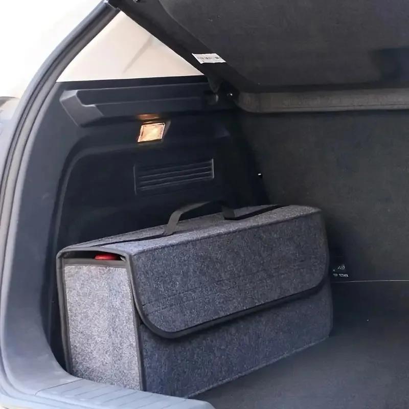 Multi Function Car Trunk Organizer Foldable Felt Storage Bag with Sorting Box Handheld Tools Kit for Car Accessories