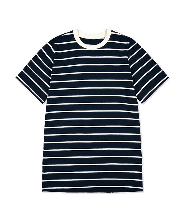 Green Butter Marine Cotton Dress (Navy)