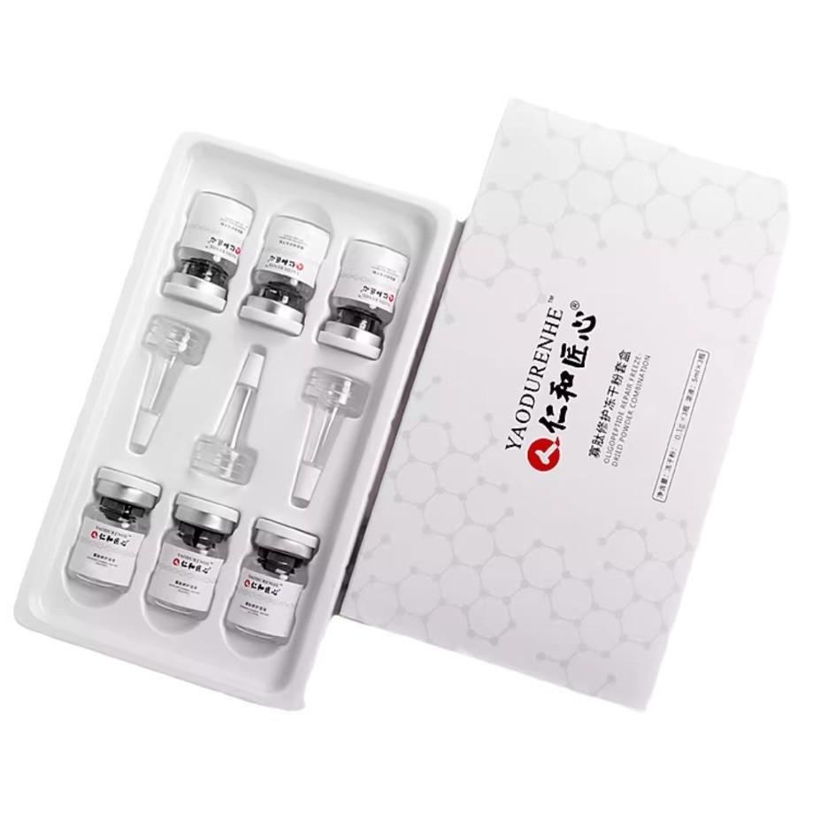 Набор с успокаивающей пудрой с олигопептидами Renhe Ingenuity - Оригинальный продукт для увлажнения сухой кожи