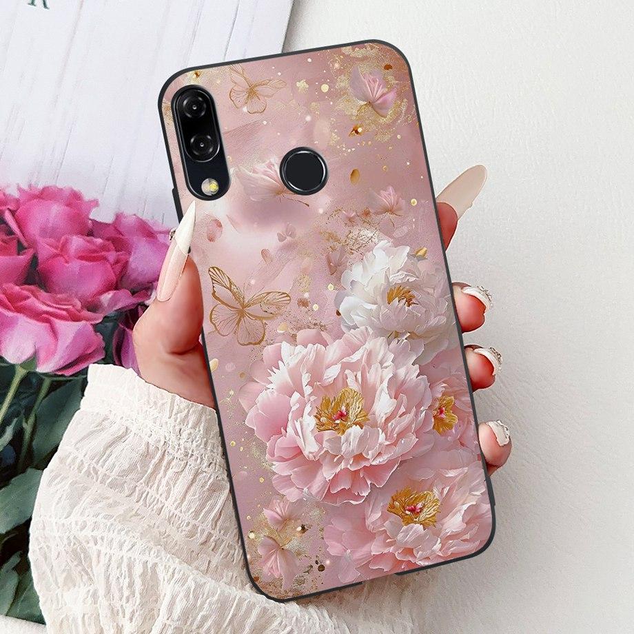 Luxury Matte Silicone Soft Case For ASUS ZENFONE 5 8 3 ZE620KL ZE520KL ZB602KL ZB601KL ZS590KL Capa Flower Loving Heart Funda