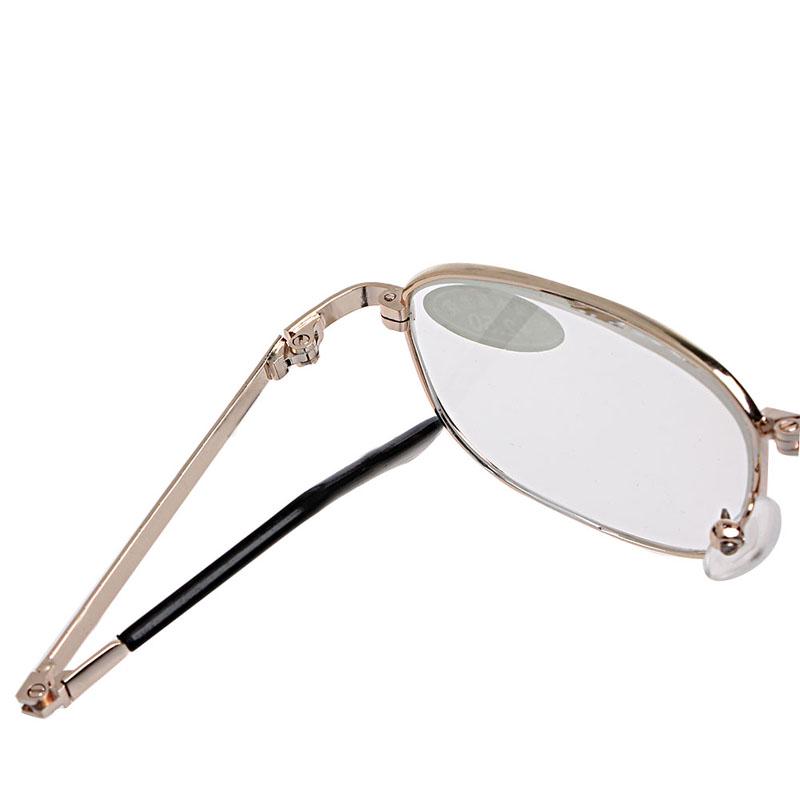 Foldable Metal Full Frame Reading Glasses Case Eyeglass +1.00 To +4.00 1Set