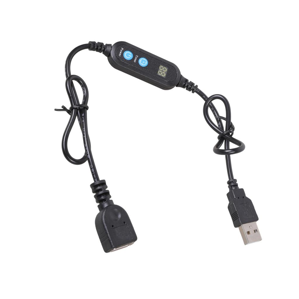 Small USB Timer Cord with 12 Hour Recycling Function Simple Operation Suitable for Lighting and Ventilation Systems