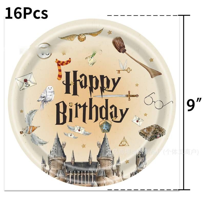 Magical Harry Potter Themed Party Disposable Tableware For Kids Birthday Celebrations