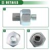 Motoforti Car Engine Ignition Knock Sensor Detonation Sensor for Toy ota Compatible with Tundra 2001-2004 Metal 89615-52010 Silver Tone