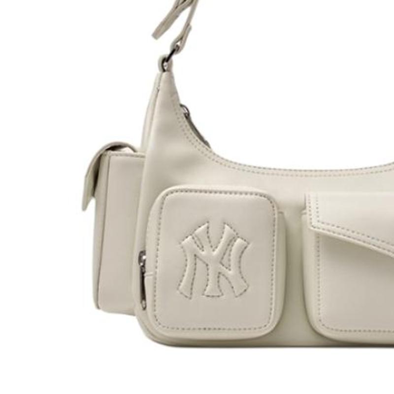 MLB Polyester Shoulder Bag Regular Women's Cream Casual 3ABQBV25N-50CRS
