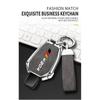 Auto TPU Zinc Alloy Key Case Bag For Mercedes Benz W204 Logo Car Key Chain Car Metal Key Shell Interior Decoration Accessories