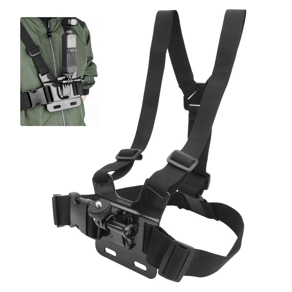 Nylon Chest Strap Mount Belt Adjustable Outdoor Elastic Fit for Osmo Pocket 1 2 Camera