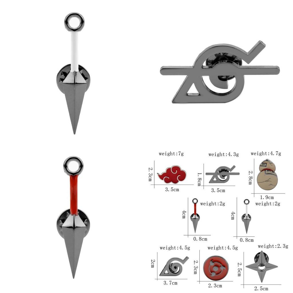 Naruto Cherry Blossom Alloy Badge With Embossed Rinnegan For Anime Fans