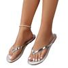 European and American Summer New Style Clip Toe Beach Vacation and Casual Simple Flat Women's Sandals