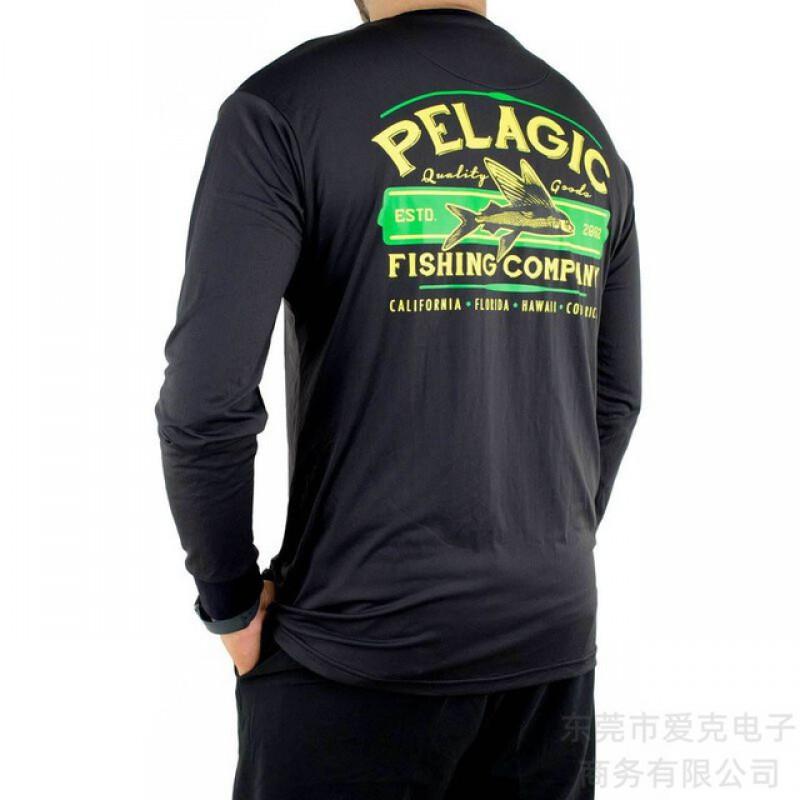 Camicia da pesca da uomo ad asciugatura rapida con protezione UV UPF 50 a maniche lunghe, traspirante, per sport all'aperto, ciclismo