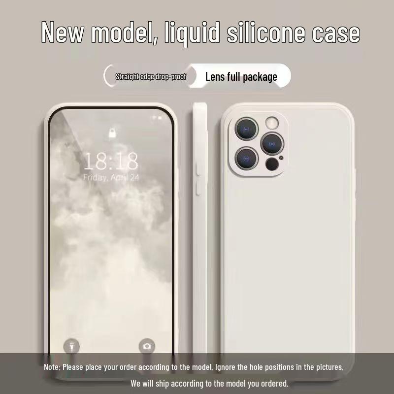 

Apple 12 Pro Silicone Case, Full Coverage Drop Protection, Solid Color, Skin-Friendly Protective Cover Apple 12 Pro