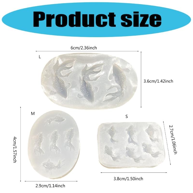 Stampo in Silicone per Alimenti a Forma di Pesce, Decorazione Ciondolo, Strumento per Artigianato per Bambini, Progetti Fai-da-Te e Ornamenti per la Casa