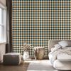 Christmas Autumn Plaid Wallpaper Brown and Cream 50x1000