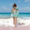 Quick-Dry Microfiber Beach Towel with Starfish Design Lightweight, Absorbent & Machine Washable for Swimming, Camping & Vacation