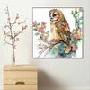 New Arrival 5D DIY Full Circle Diamond Painting "Painted Owl" Embroidery Cross Stitch Home Decor Gift