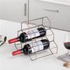 Tabletop Wine Rack 6 Bottle Wine Holder Modern Metal Wine Rack Desktop Wine Bottle Holder