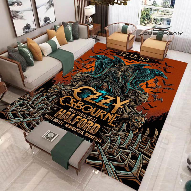 Ozzy osbourne printed carpet Living room bedroom non-slip carpets Yoga mat door mat Outdoor carpet kawaii rug birthday gift