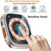 3 Stück Displayschutzfolie aus gehärtetem Glas für Apple Watch Ultra 3 2 1 49MM 49 MM 2025 Vollständiger Schutz Schutzfolie Displayschutzfolie Zubehör