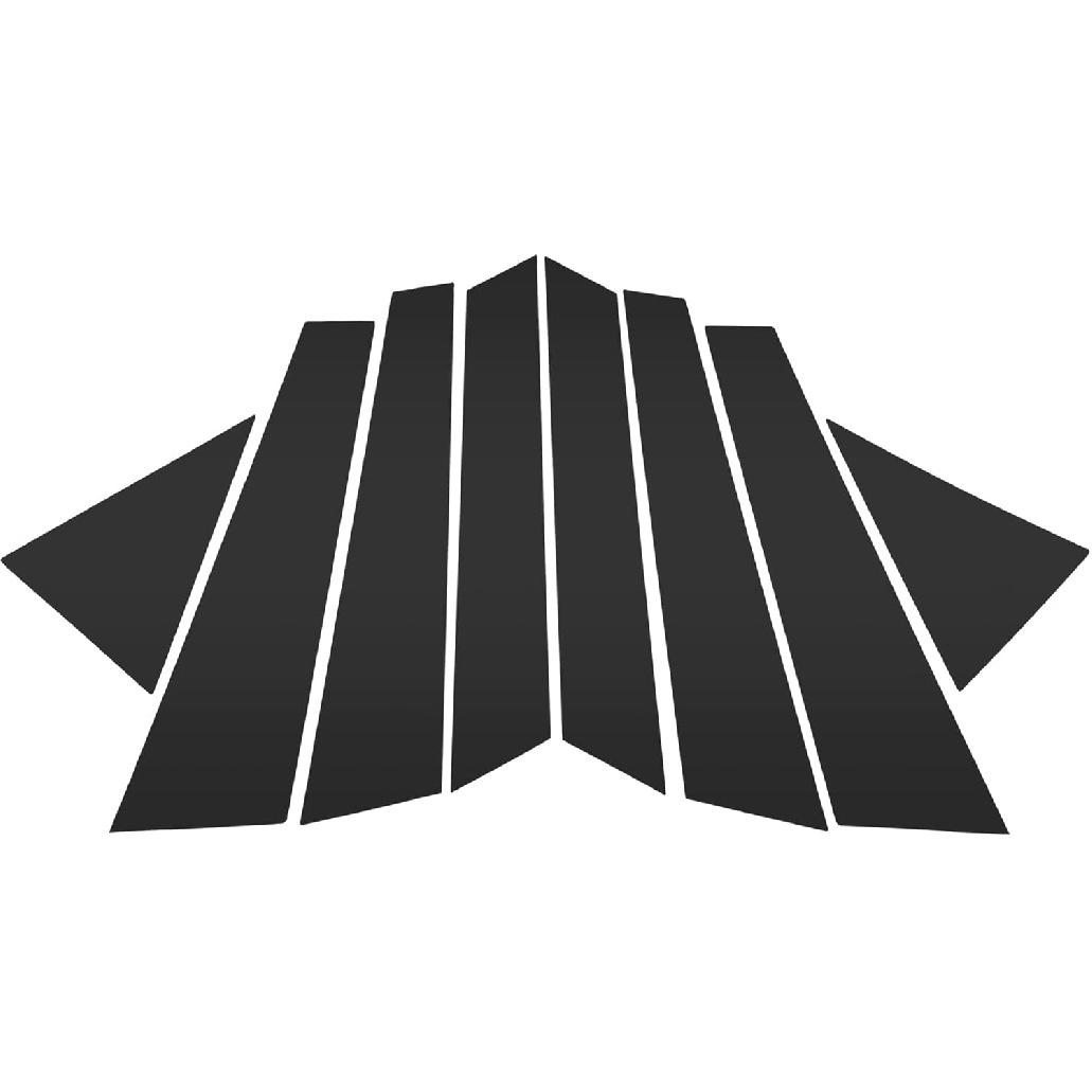 

Door Pillar Window Trim Front Rear Left Right for Land Rover Range Rover Velar 18-23 Anti Scratch Sticker Pillar Posts Door Outer Exterior Cover чёрный