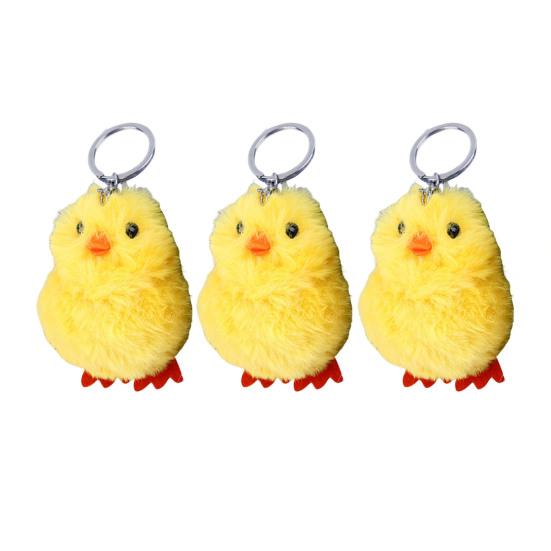Chick Keychain Compact Size Plush Animal Keychain Bag Chain Charm Key Chain Backpack Keys Pendant Accessories