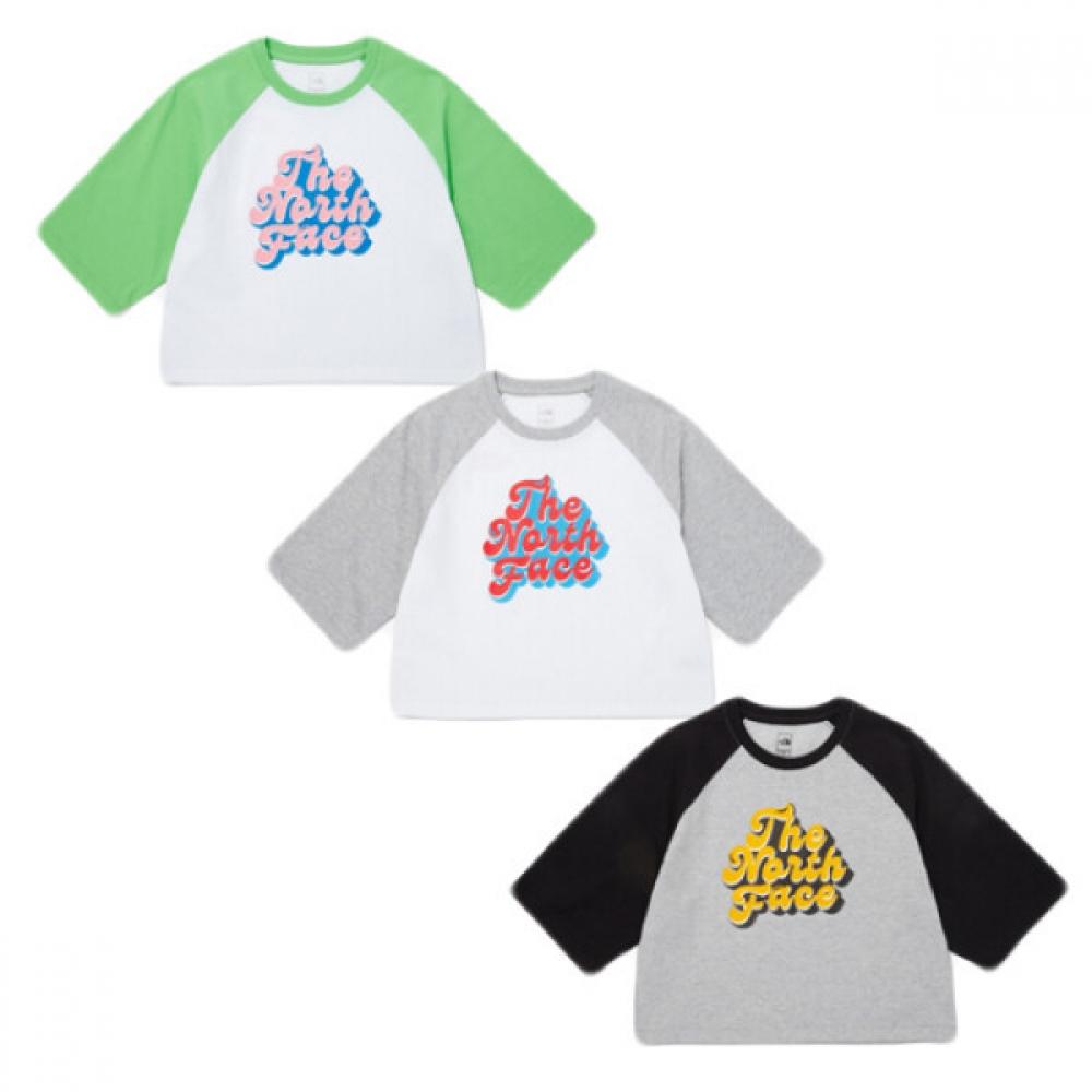 

North Space Kids Girls Alison Short Sleeve Round Tee MELANGE GRAY/100