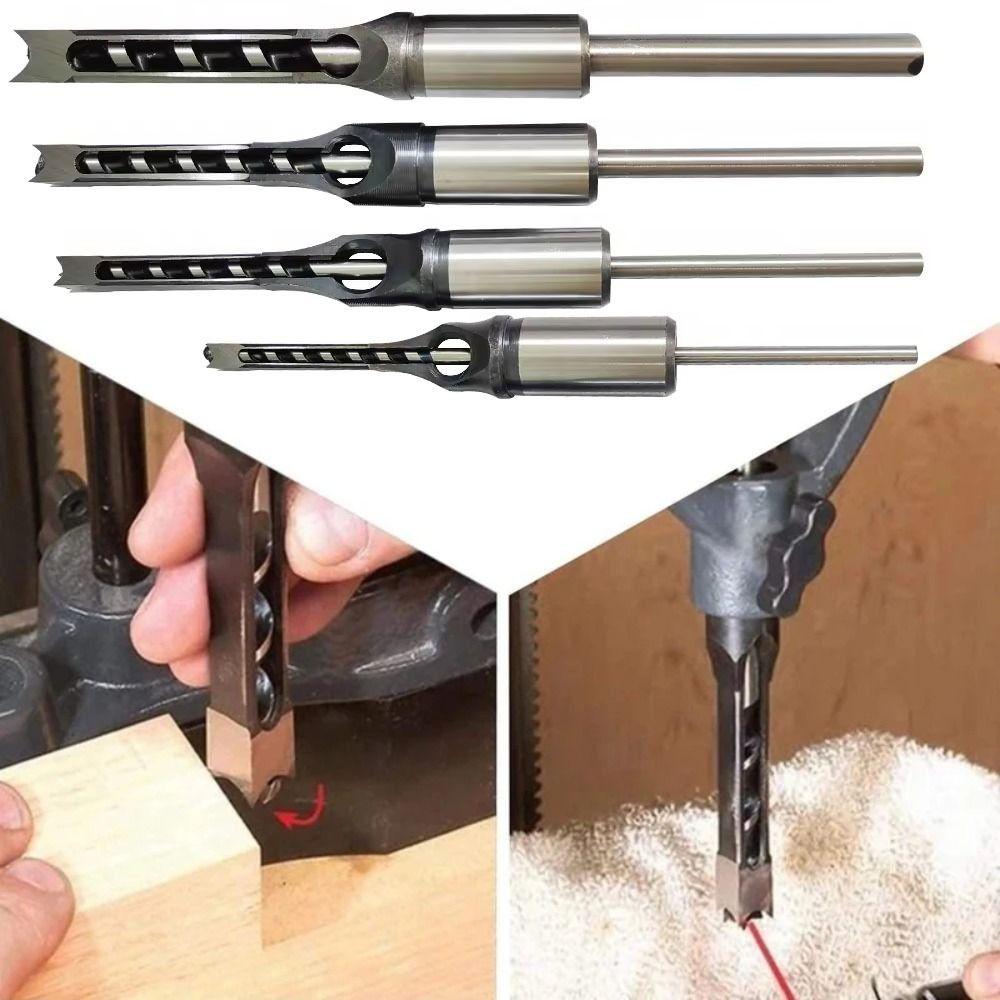 High Hardness Square Hole Drill Bits High Speed Steel Machine Drill Bits  Woodworking Drill Tools