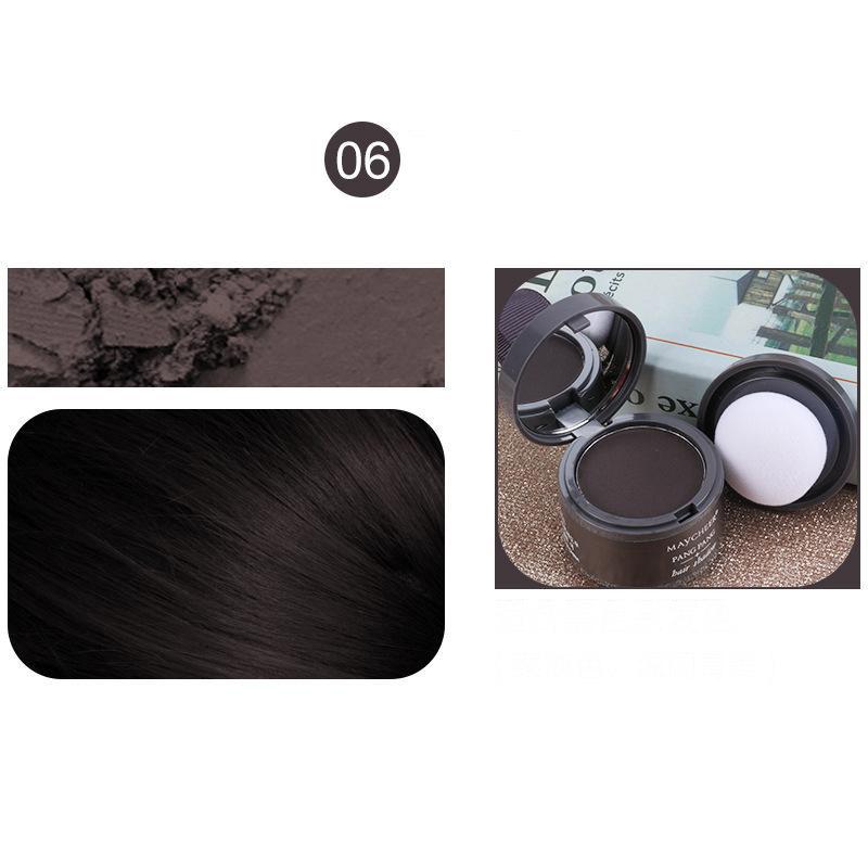 Natürliches, sofort schwarzes Ansatz-Cover-up-Haaransatz-Puder, flauschiges Haar-Puder in 3 Farben, Haaransatz-Schatten-Concealer