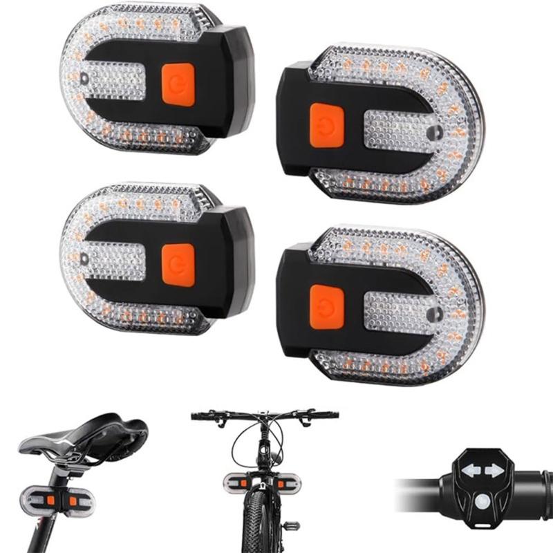 Luz Trasera Impermeable para Bicicleta Control Remoto Intermitentes 5 Modelos Carga para Bicicletas de Montaña Scooters