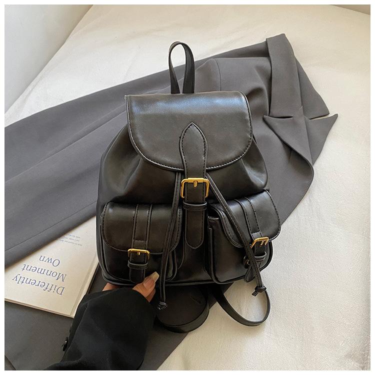 Fashion Commuter Women's Backpack 2025 New Exquisite Foreign Style College Style Backpack Travel Small Schoolbag