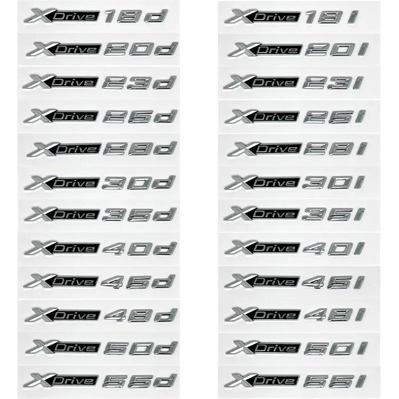 Emblemă Aripă Mașină Insignă Portbagaj Autocolant 3D Xdrive 20d 30d 35d 40d 50d 20i 25i 30i pentru BMW X1 X3 X4 X5
