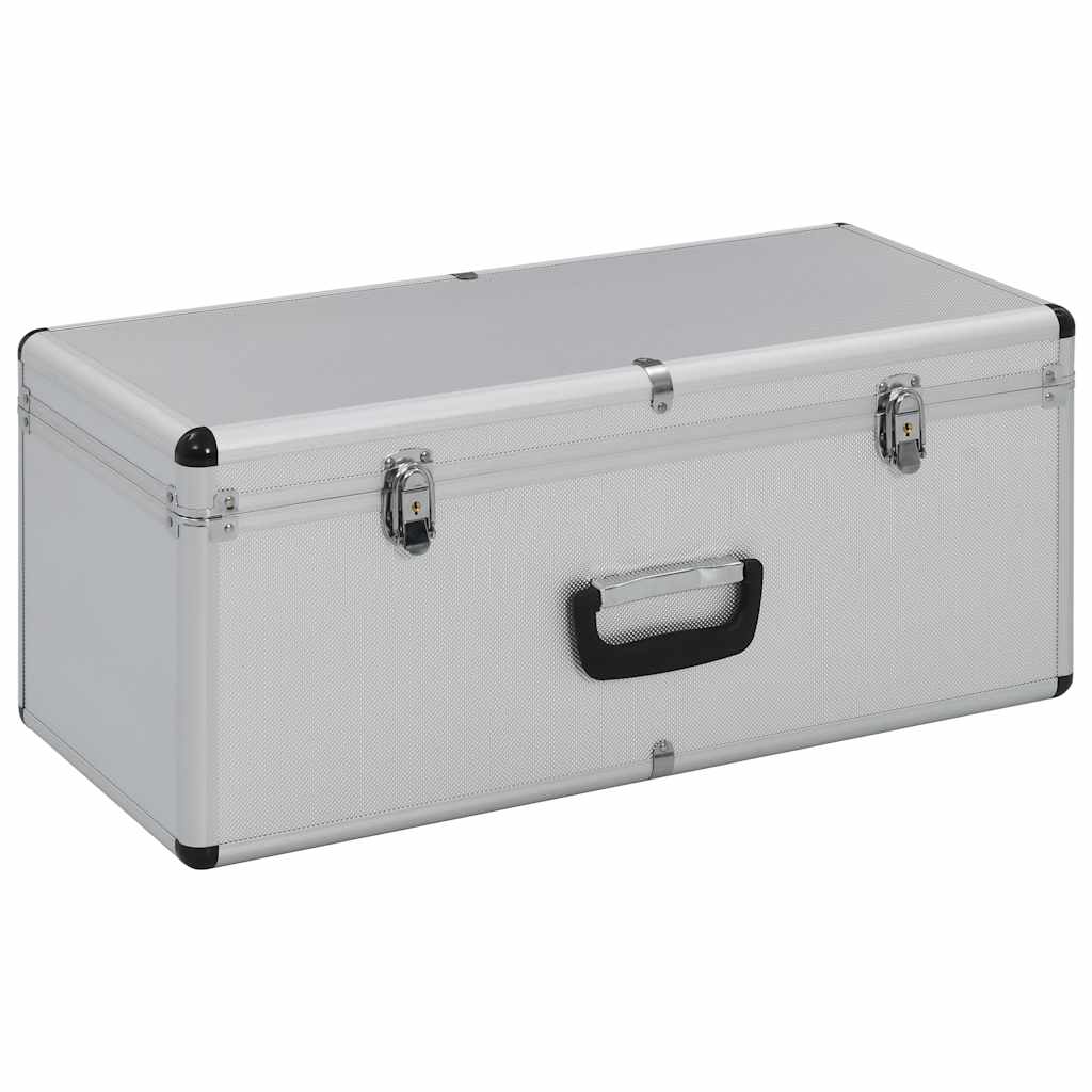 Storage Case Set 2 pcs Silver Aluminum