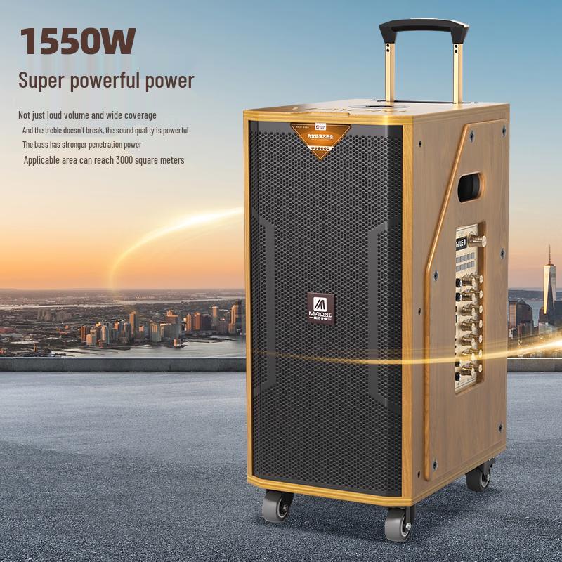 MALONE M-8088 High Power Portable Karaoke Trolley Speaker CN plug (adapter included) (CN version)