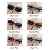 Korean Style Rimless Sunglasses Ins Style UV Protection Frameless Shades Gradient Lenses Rectangular Sun Glasses for Women & Men