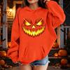 Kinder Halloween Kapuzenpullover mit Aufdruck Lässiger lockerer Pullover für Jungen Mädchen Party und Alltag