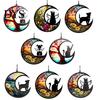 Personalized Pet Memorial Suncatcher Angel Cat Dog Sun Catcher Panel Stained Glass Tribute Ornament Window Hanging Ornaments Loss Sympathy Gift
